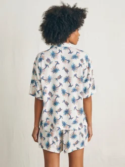 Cabana Camp Shirt - Pineapple Palm