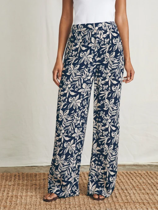 Cabana Pant - Navy Canopy Floral