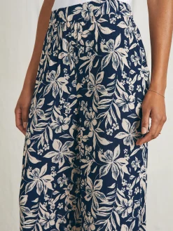 Cabana Pant - Navy Canopy Floral