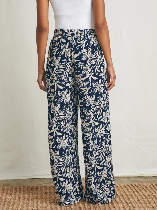 Cabana Pant - Navy Canopy Floral
