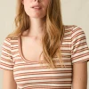 Freestyle Rib Knit Tee - Toulouse Stripe