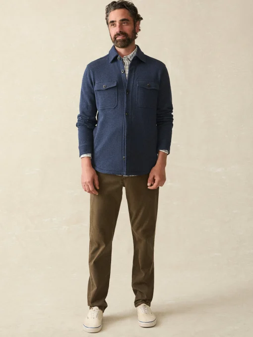 Inlet Knit CPO - Navy Night Melange