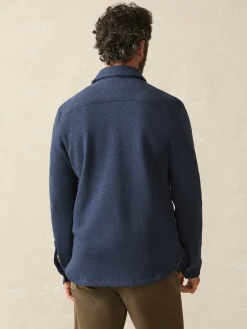 Inlet Knit CPO - Navy Night Melange