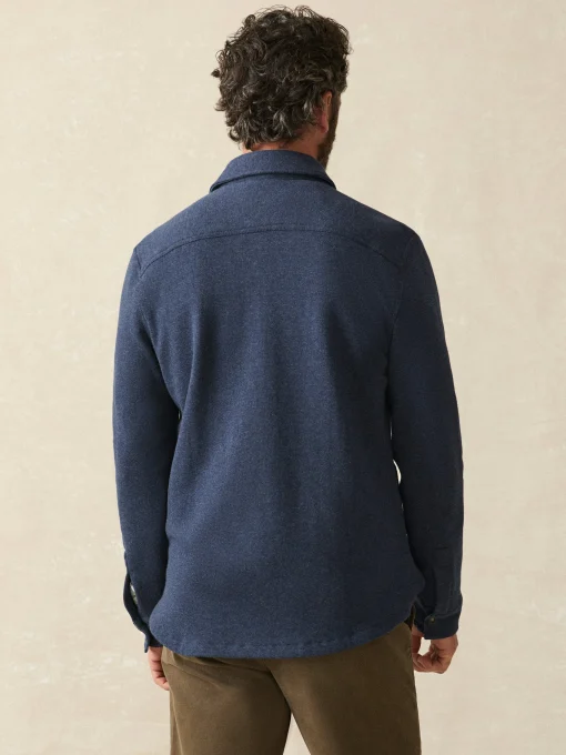 Inlet Knit CPO - Navy Night Melange