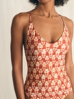 Kauai One Piece - Spiced Shibori Print