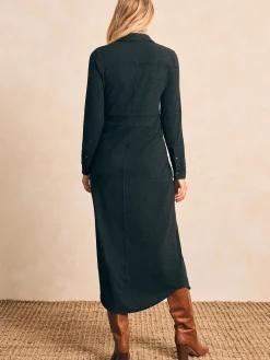 Legend™ Sweater Maxi Dress - Heathered Black Twill