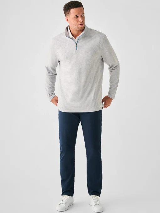 Movement™ Quarter Zip - Mountain Grey Feeder Stripe