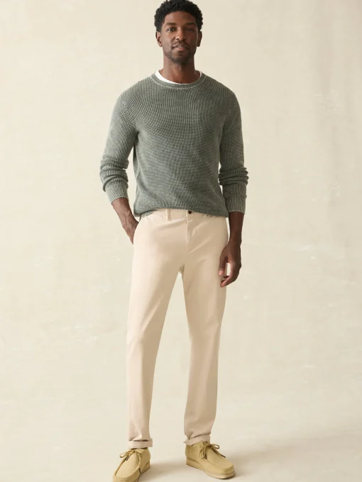Sunwashed Crewneck Sweater - Mountain Olive